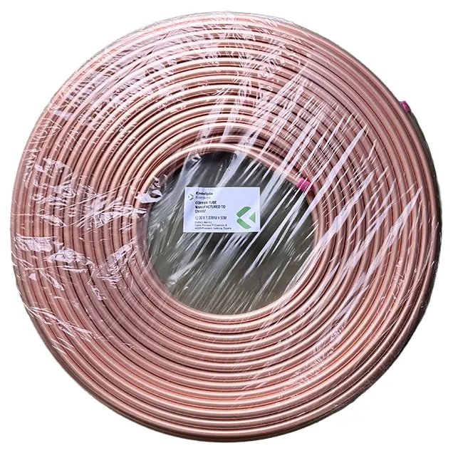 [1070030160] Cobre rollos 3/8"x0.8mmx15m EN12735-1 R220
